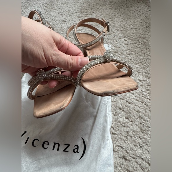 Vicenza Deena Crystal Heels Anthropologie women’s size US 10 - Picture 4 of 9